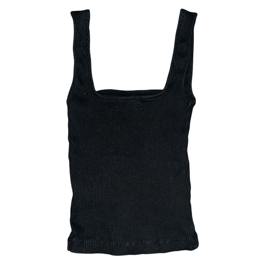 Urban Outfitters Black Ribbed Tank Small